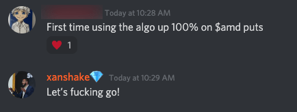 Algo trading first trade 100% profit